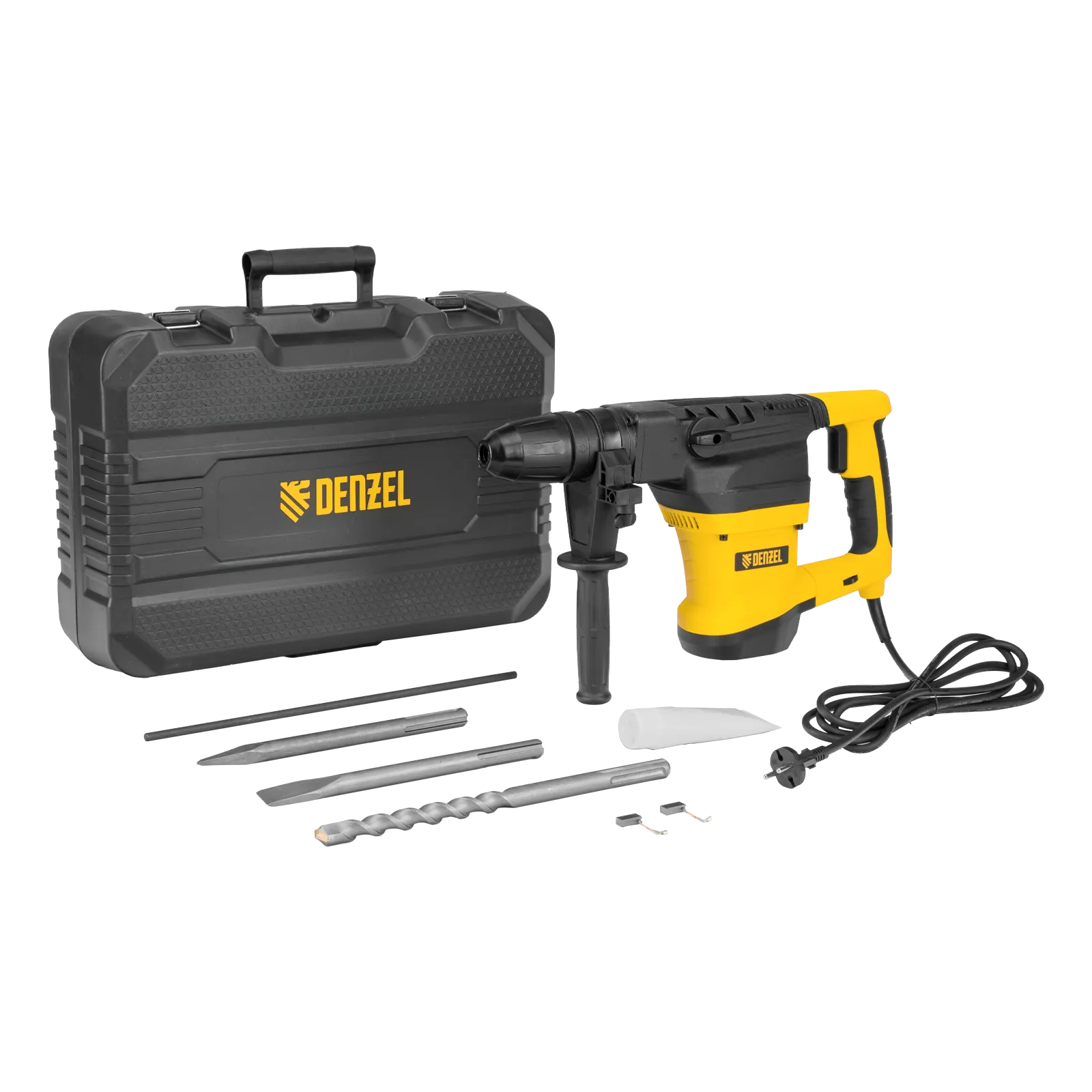 Перфоратор электрический DENZEL RHVB-1300-40, SDS-Max, 1300 Вт, 10 Дж, 2 реж.