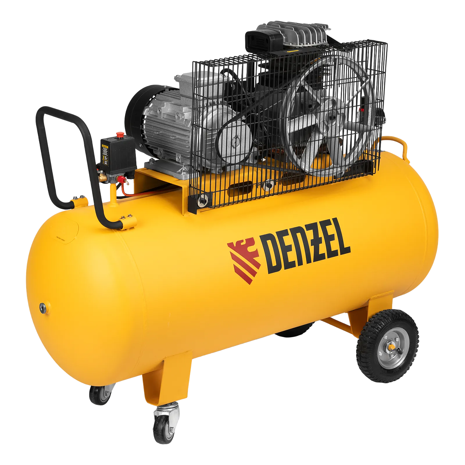 Компрессор воздушный DENZEL BCI3000-T/200, 3.0 кВт, ременный привод, 200 литров, 530 л/мин