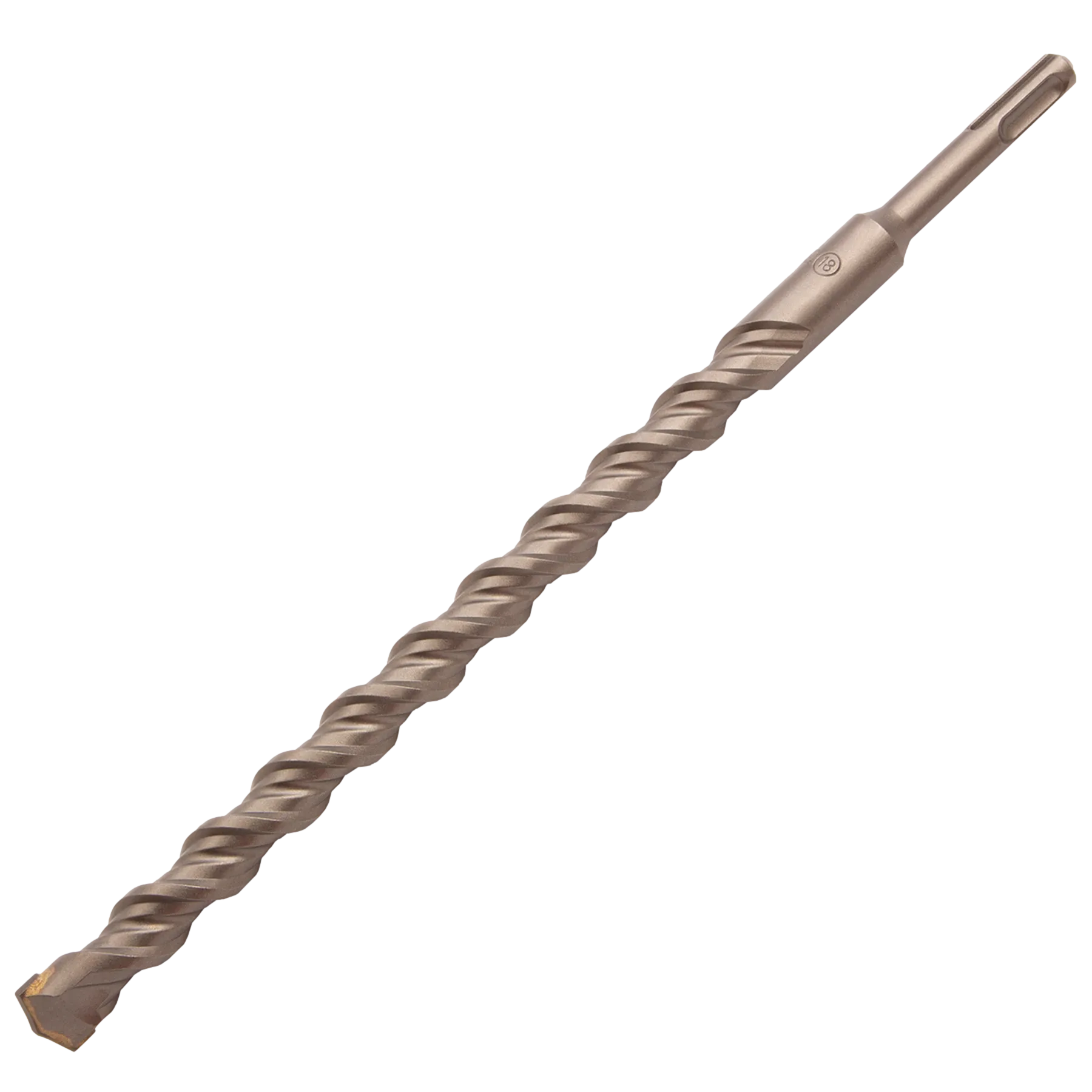 Бур по бетону DENZEL 705044, 18 x 310 мм, двойная спираль, три пылеотводящие кромки