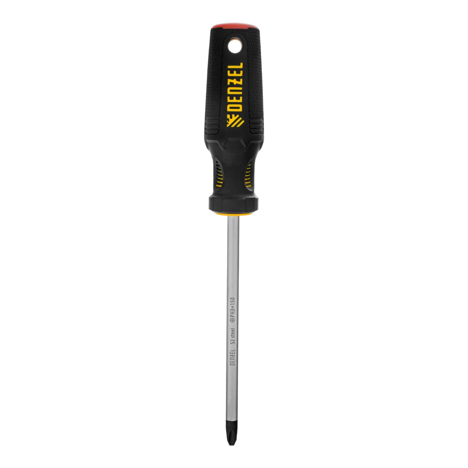 Отвертка DENZEL PH3х150 мм, S2, 3к рукоятка