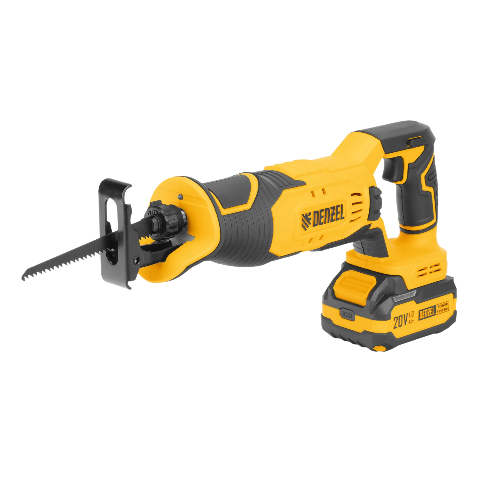 Пила сабельная аккумуляторная DENZEL RS-180,  Li-Ion, 20 В