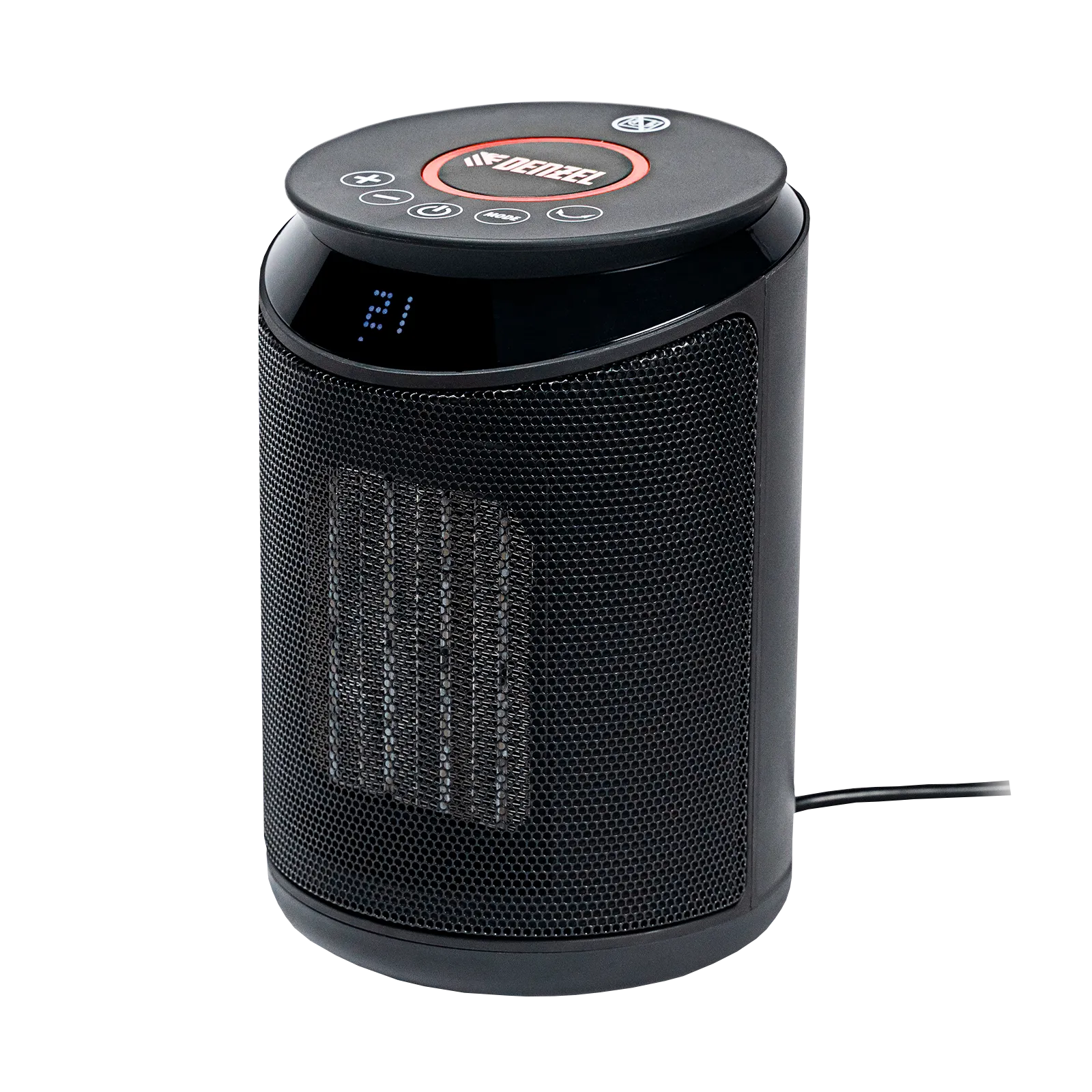 Тепловентилятор керамический электрический DENZEL DTFC-2000, пульт, 3 режима, вентилятор, нагрев 1000/2000 Вт