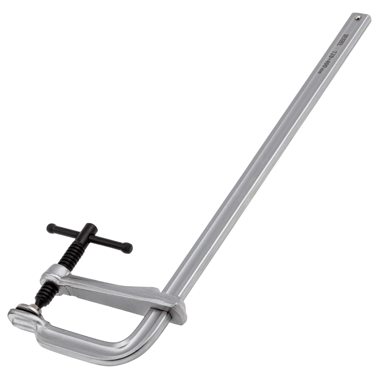 Струбцина DENZEL F-образная, 120x400мм, кованая