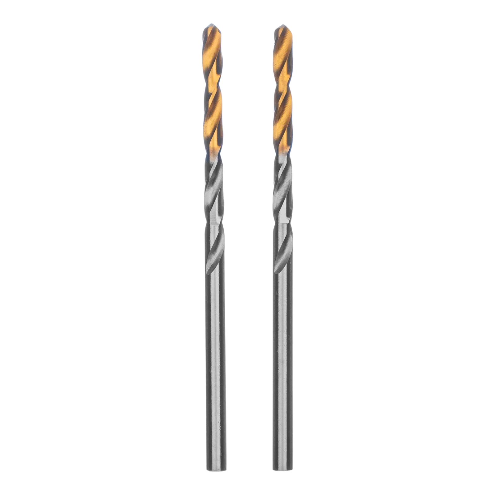 Сверло спиральное по металлу DENZEL 3,2 x 65 мм, Р6М5, Golden Tip, 2шт.