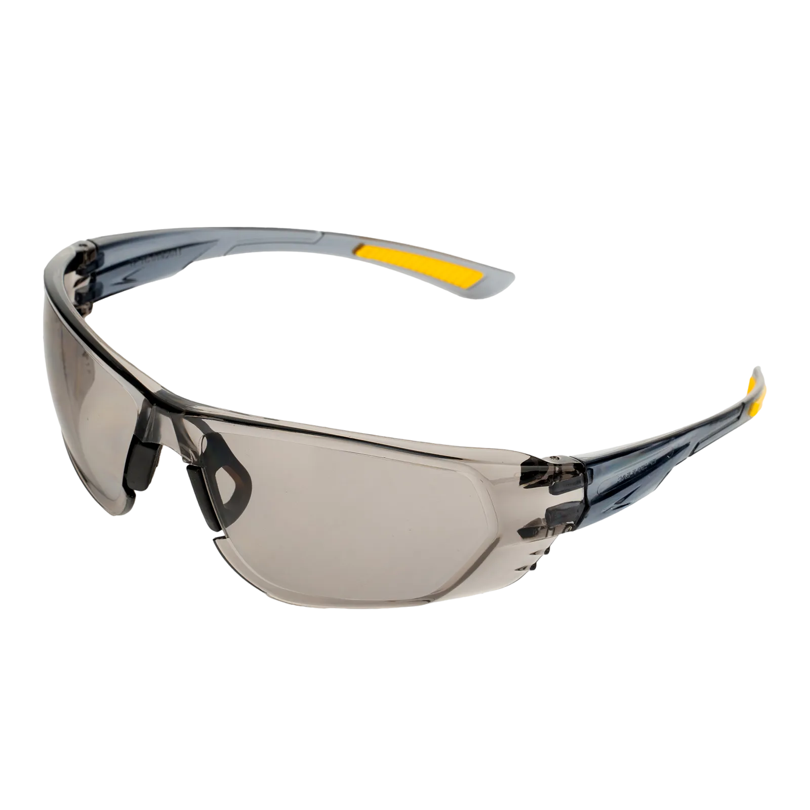 Очки защитные DENZEL открытые, поликарбонатные, дымчатая линза