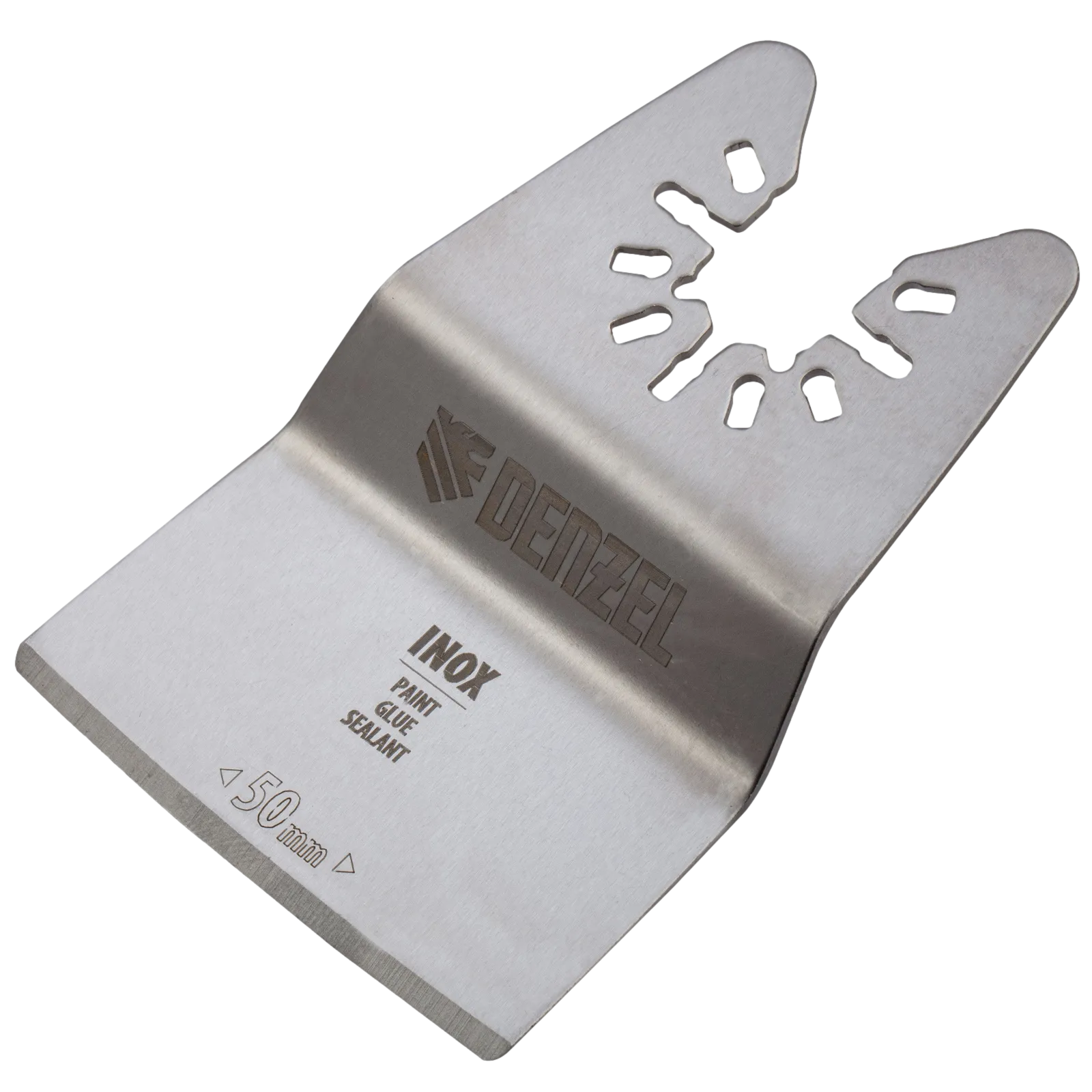 Насадка для МФИ DENZEL 782317 шабер полукруг, Inox, для снятия краски, 50 мм