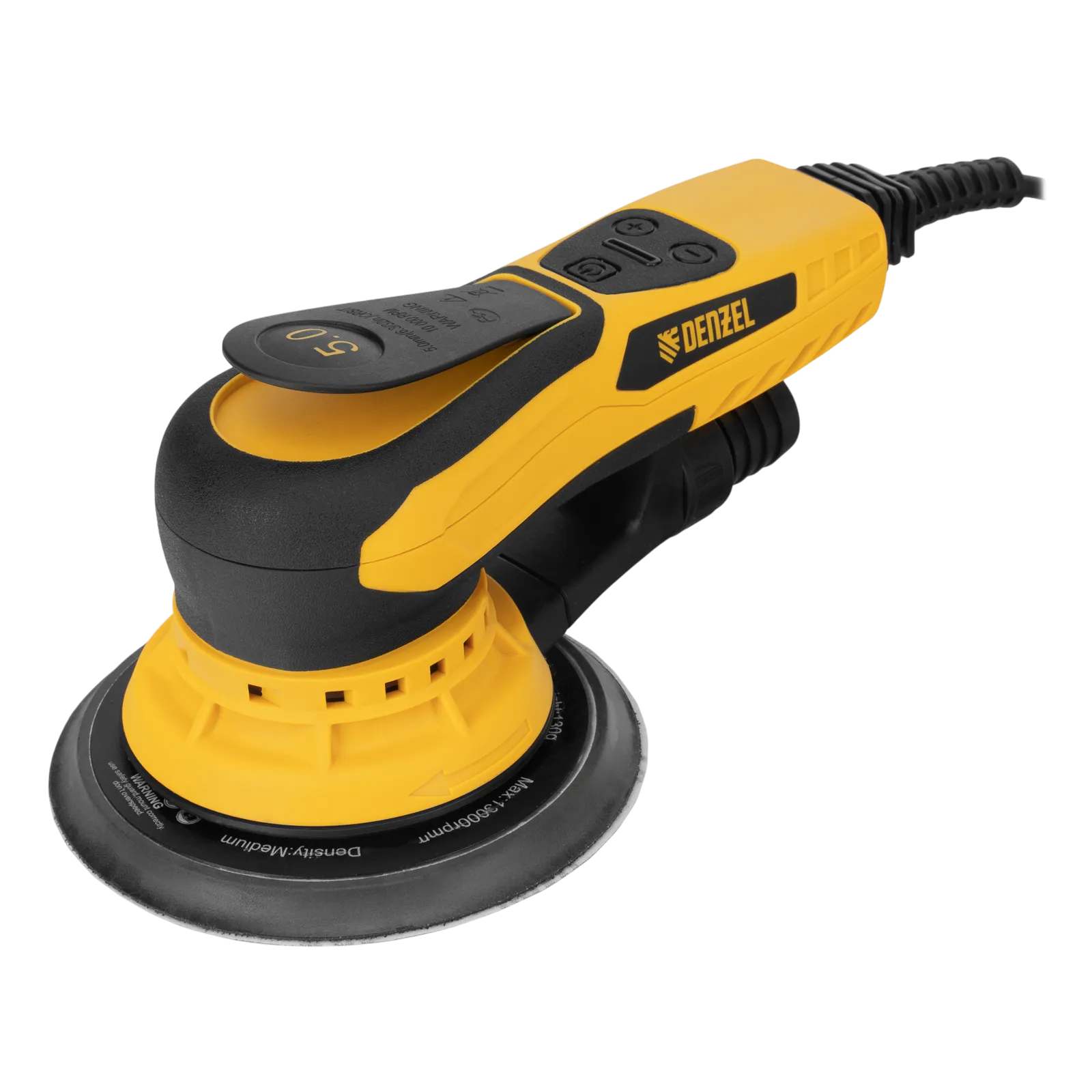 Машина шлифовальная орбитальная бесщет DENZEL OS-150-BL, 350 Вт, 4000-10000 об/мин