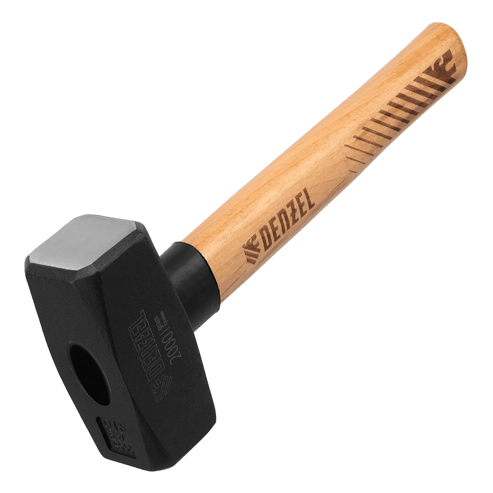 Кувалда DENZEL 2000 г, кованая головка, буковая рукоятка