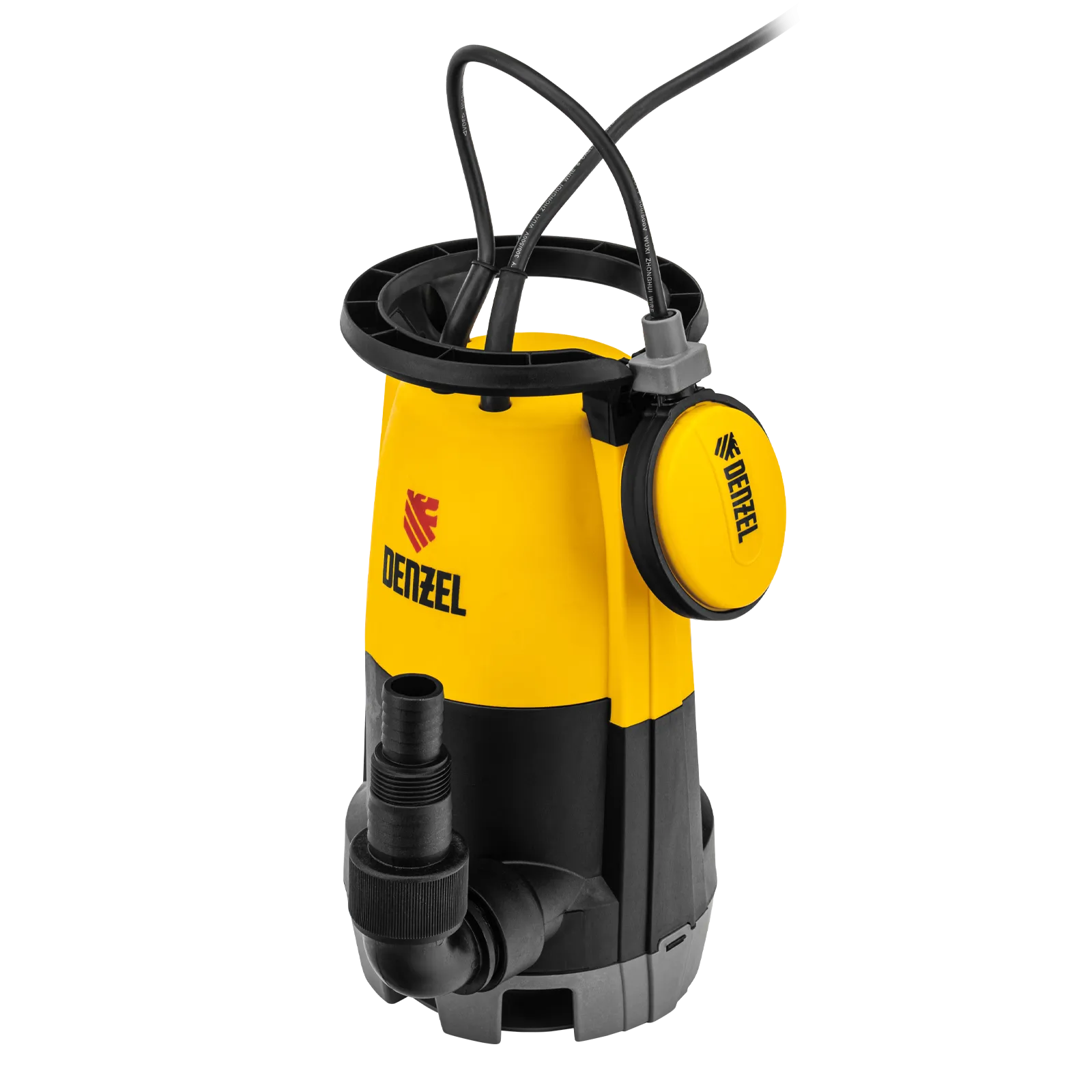 Дренажный насос DENZEL DP450S для чистой и грязной воды, 450 Вт, напор 6 м, 12000 л/ч
