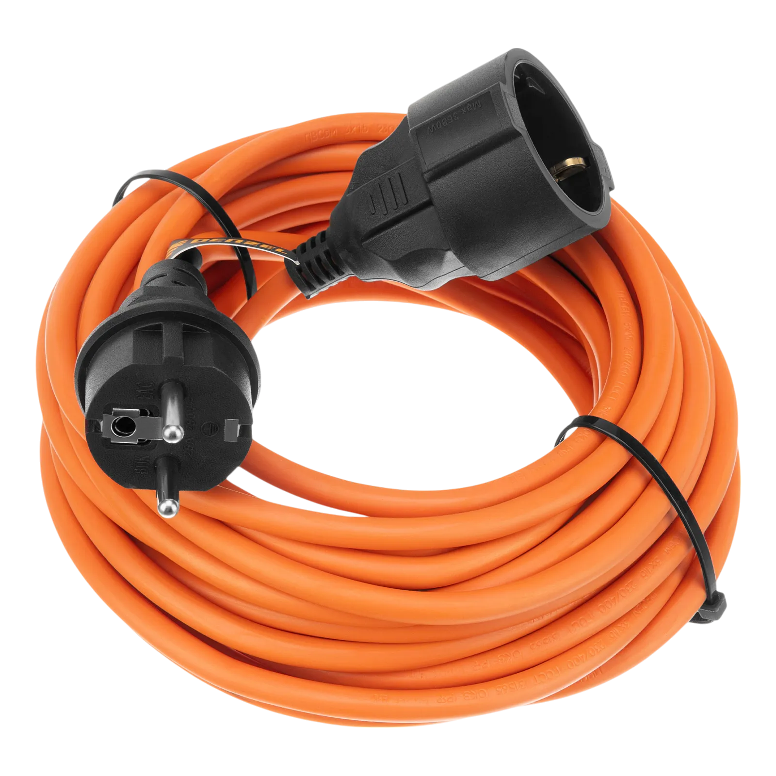 Удлинитель-шнур силовой Garden Series DENZEL, ПВС, 10м, 1 розетка 3 x 1,5 мм