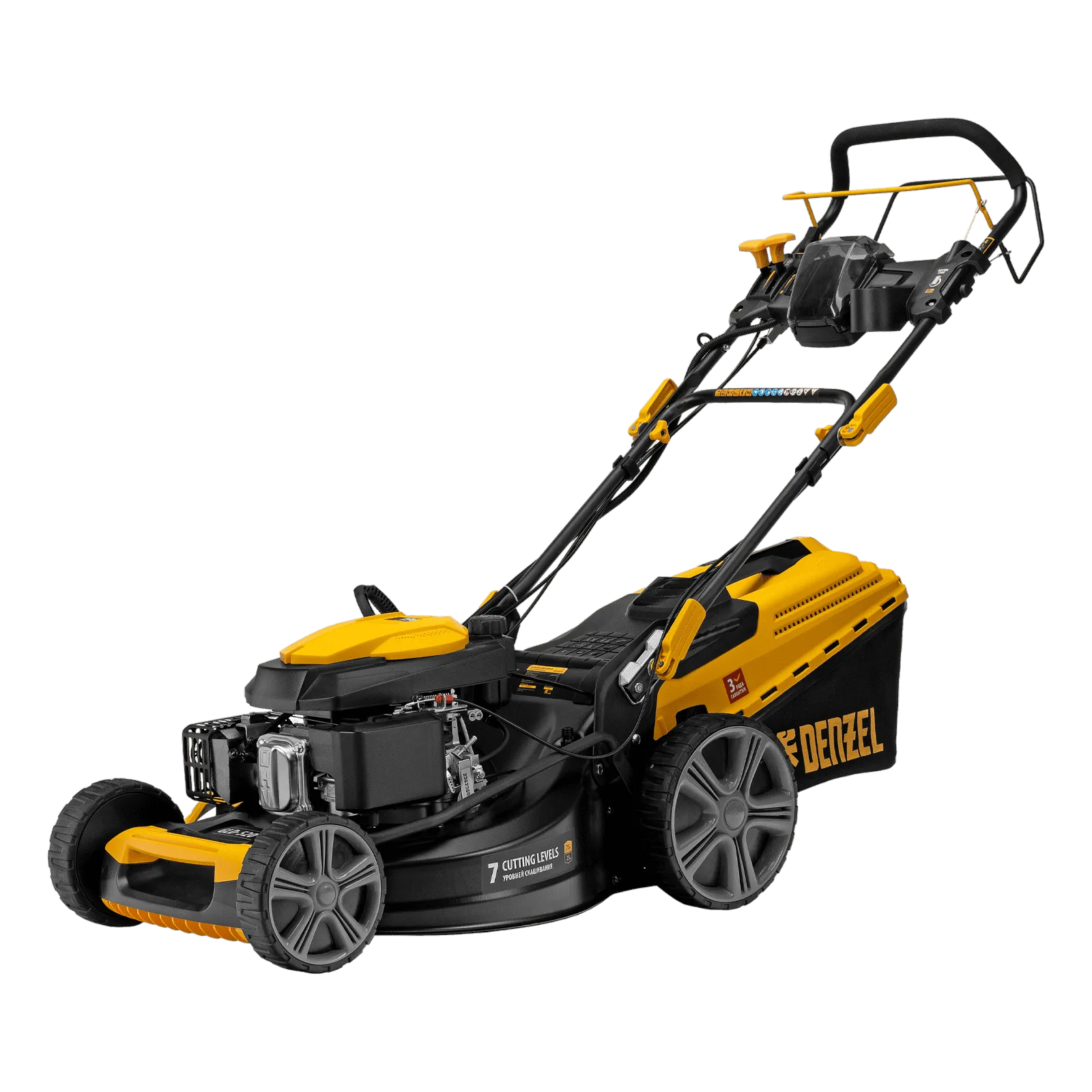 Газонокосилка бензиновая DENZEL GLD-520SP-VE, 196 см3, ширина 52 см, электрический старт