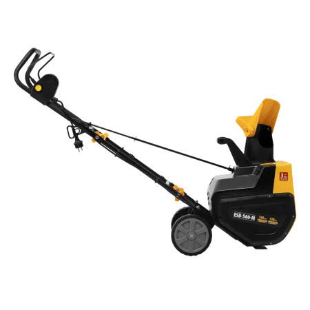 Снегоуборщик электрический DENZEL ESB-560-M, 2,5 кВт, металлический шнек, LED фара