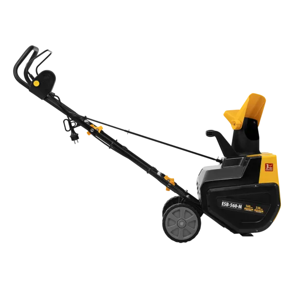 Снегоуборщик электрический DENZEL ESB-560-M, 2,5 кВт, металлический шнек, LED фара