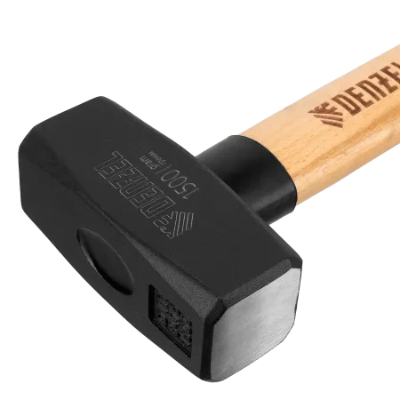 Кувалда DENZEL 1500 г, кованая головка, буковая рукоятка