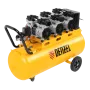 Компрессор безмасляный, малошумный DENZEL DLS 2250/100, 2250 Вт, 3x750, 100 л, 410 л/мин блок управления/ Denzel