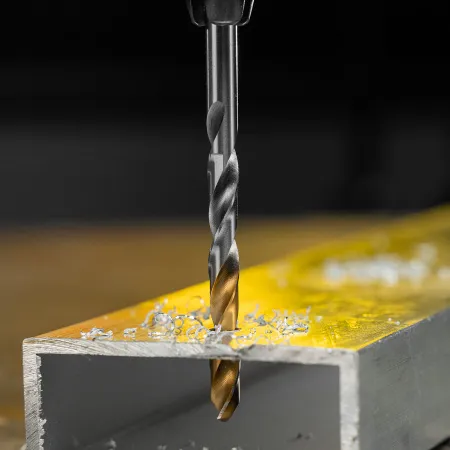 Сверло спиральное по металлу DENZEL 5,5 x 93 мм, Р6М5, Golden Tip