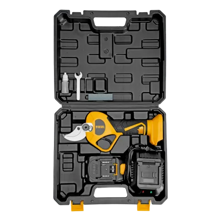 Секатор аккумуляторный, бесщет. DENZEL, CP-40BL, Li-Ion, 20 В, лезвия SK5