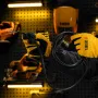 Шнур сетевой Energy Series DENZEL, ПВС, 3 м, 3 x 1 мм, с неразборной вилкой, черный