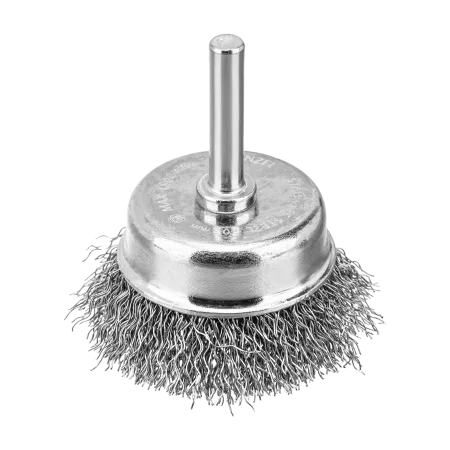 Набор щеток для дрели DENZEL, 1 Плоская 50мм, 2 Чашки 25-50мм, шпилька, нерж. вит. проволока