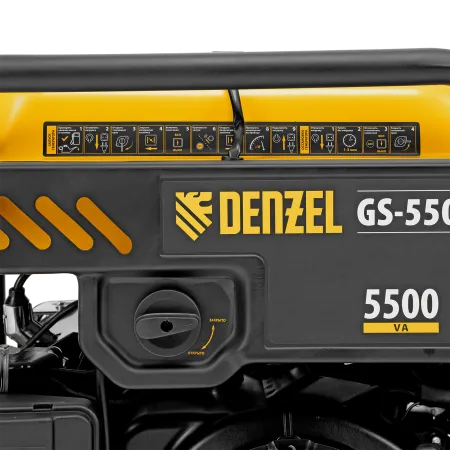Генератор инверторный DENZEL GS-5500iFEA, 5,5 кВт, 230 В, открытый корпус, электростартер, ATS