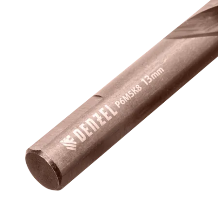 Набор сверл по металлу DENZEL, 1-13 мм, Р6М5К8-TiN, Golden Tip, 25 шт