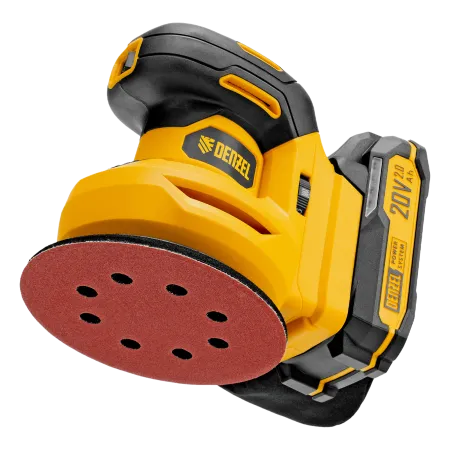 Машина шлифовальная эксцентриковая аккумуляторная DENZEL CROSH-20-125, Li-Ion, 20 В