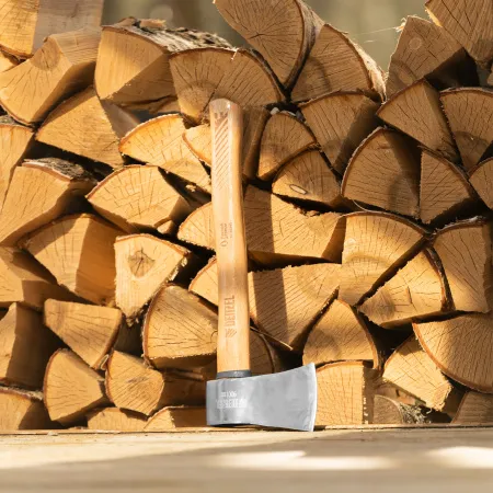 Топор кованый DENZEL 900 г, американский тип, буковая рукоятка, 430мм, EFP 21887