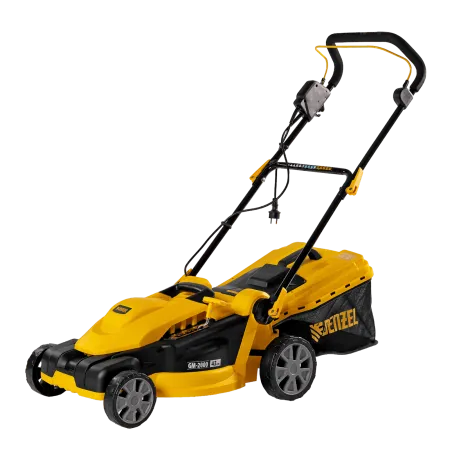 Газонокосилка электрическая DENZEL GM-2000, 2000 Вт, ширина 43 см, 6 уровней, 45 л
