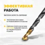 Набор сверл по металлу DENZEL 1,5-6,5 мм, HSS-Tin, Golden Tip, 13 шт