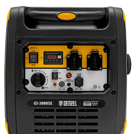 Генератор инверторный DENZEL GS-3800iSE, 3,8 кВт, 230 В, закрытый корпус,электростартер