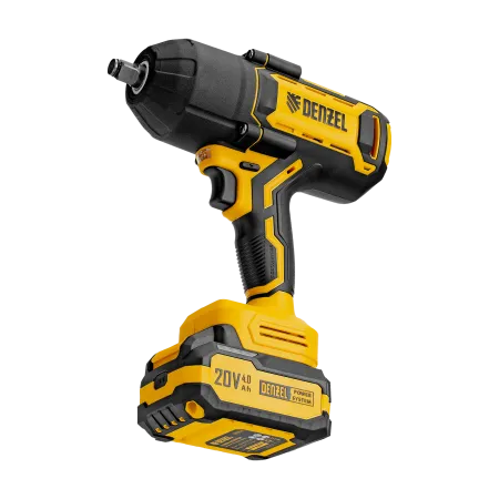 Гайковерт ударный аккумуляторный бесщет. DENZEL CIWH-BL-20-1000, Li-Ion, 20 В