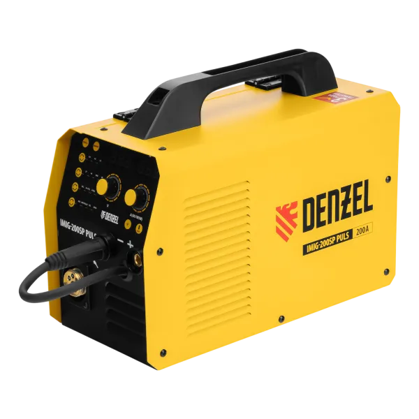 Аппарат инвертор. полуавтомат. cварки DENZEL IMIG-200SP Pulse, 200 А, ПВ 60%, катушка 5 кг