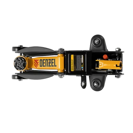 Домкрат гидравлический DENZEL подкатной с фиксатором, 2 т, 130-330 мм