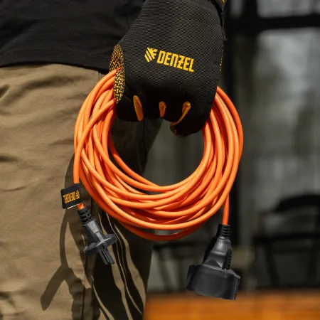 Удлинитель-шнур силовой Garden Series DENZEL, б/з, ПВС, 10м, 1 розетка, 2 x 1 мм