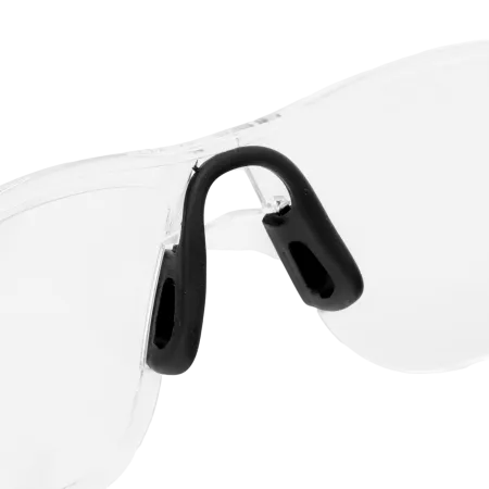 Очки защитные DENZEL открытые, поликарбонатные, прозрачная линза