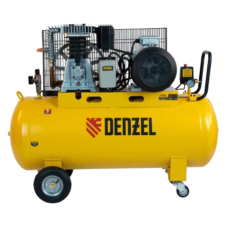 Компрессор воздушный DENZEL BCI5500-T/200, 5.5 кВт, ременный привод, 200 литров, 850 л/мин