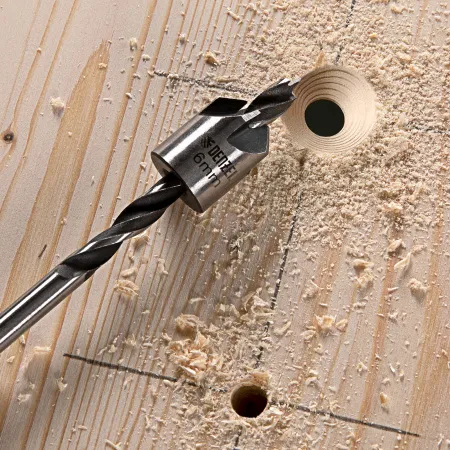 Набор сверл зенкеров по дереву DENZEL 3-10 мм, 7 шт