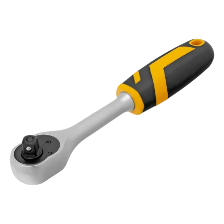 Ключ-трещотка DENZEL 3/8", 90 зубьев, с быстрым сбросом, CrV