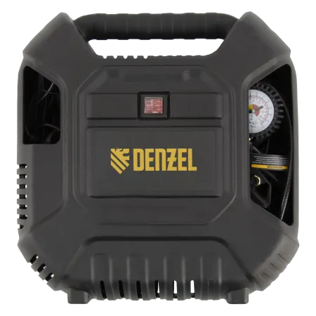 Компрессор воздушный DENZEL DL1100, 1.1 кВт, 180 л/мин, с набором аксессуаров