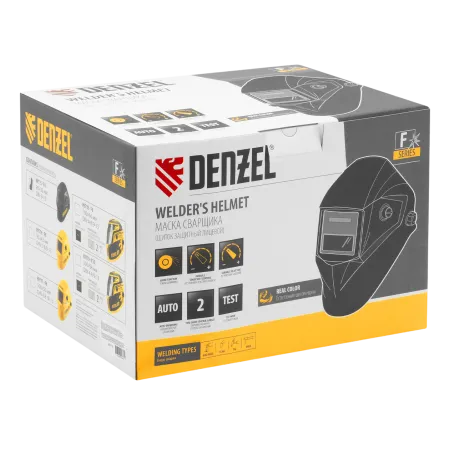 Щиток защитный лицевой DENZEL (маска сварщика) F4, см. окно 90х35, DIN4/9-13