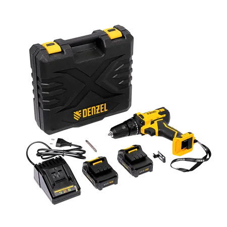 Дрель-шуруповерт аккумуляторная DENZEL CDL-12-02BM, Li-Ion, 12 В, 2 акк.