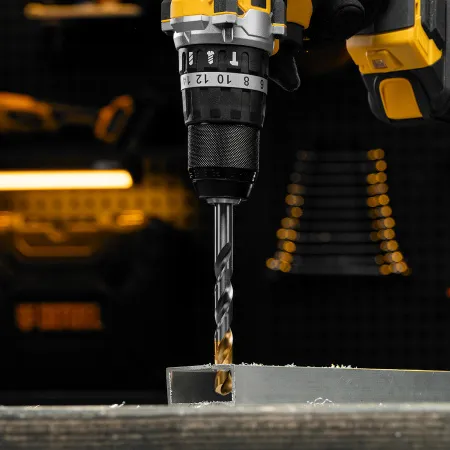 Сверло спиральное по металлу DENZEL 12 x 151 мм, Р6М5, Golden Tip 