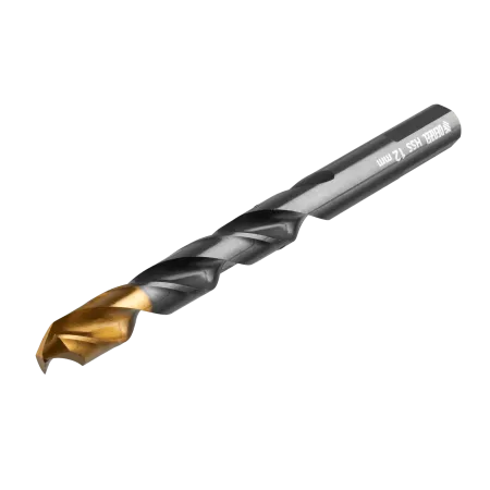 Сверло по металлу DENZEL 12 мм, HSS-Tin, Golden Tip, 6 шт.