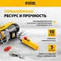 Тельфер электрический DENZEL TF-500, 0.5 т, 1020 Вт, высота 12 м, 10 м/мин