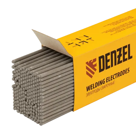 Электроды DENZEL DER-13/55, диам. 3 мм, 5 кг, основное покрытие