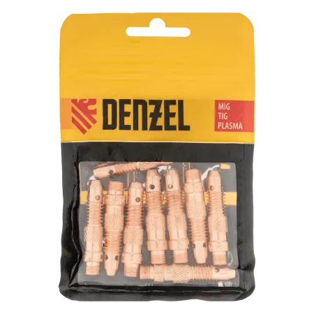 Держатель цанги для электрода DENZEL 2мм, 2,4мм, 3,2 мм, 10 шт