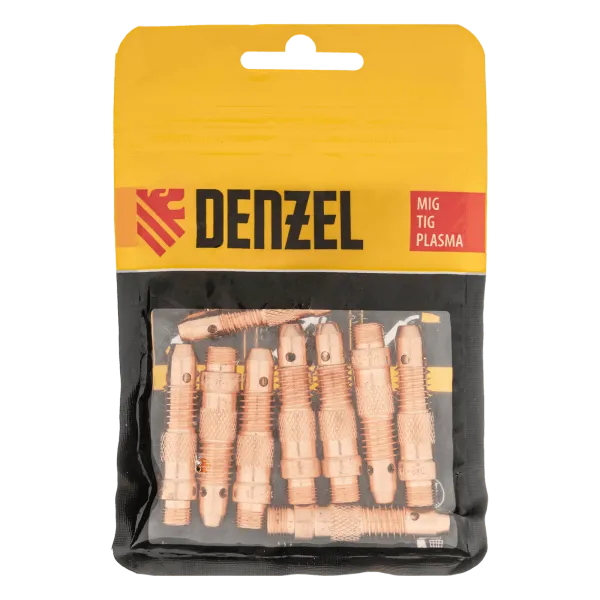 Держатель цанги для электрода DENZEL 2мм, 2,4мм, 3,2 мм, 10 шт