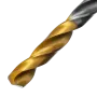 Сверло спиральное по металлу DENZEL 5 х 132 мм, Р6М5, Golden Tip, удлиненное