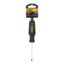 Отвертка DENZEL PZ0x75 мм, CrV, трехкомпонентная рукоятка
