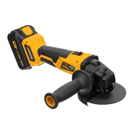 Машина углошлифовальная аккумуляторная бесщеточная DENZEL BLG-IB-18-125-4, Li-ion, 18 В